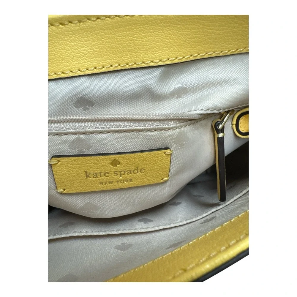 Kate Spade New York Daybreak Yellow‎ Medium Adel Refined Grain Leather Backpack